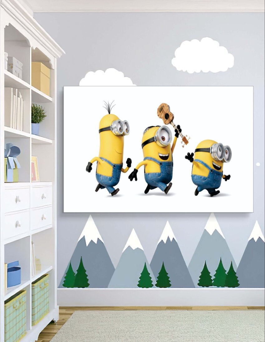 Minions on a Joyful Run Wallpaper Mural - Image 2