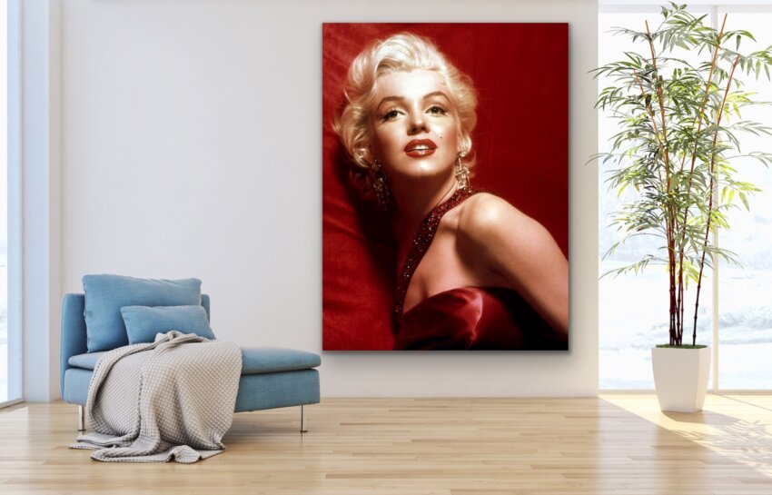 The Goddess in Red Wall Canvas - Image 2