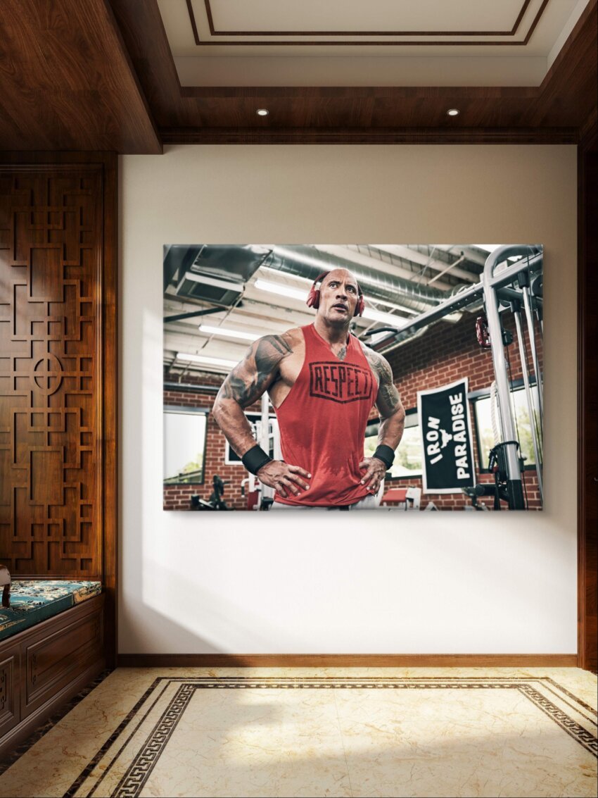 Gym Titan Rock Wall Art Print - Image 2