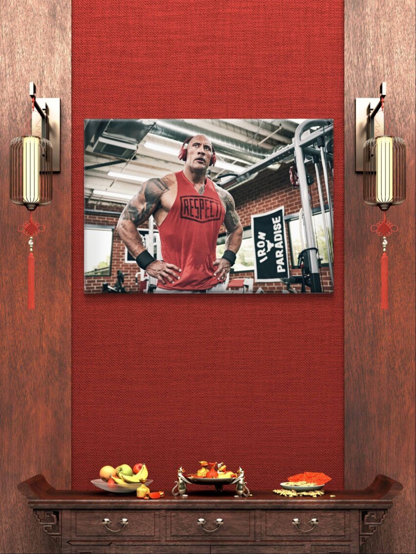 Gym Titan Rock Wall Art Print - Image 3