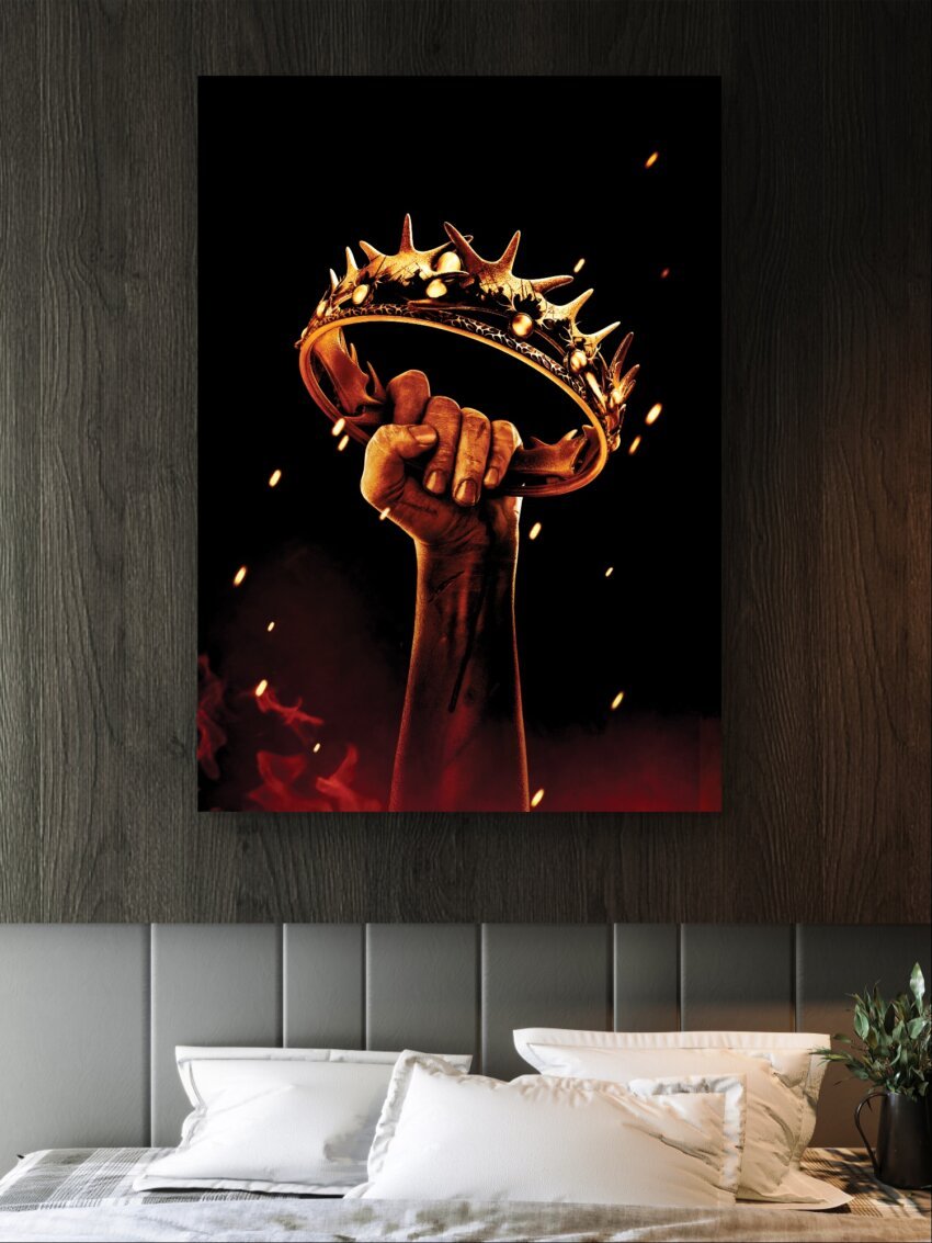 Fiery Crown Wall Art Print - Image 2
