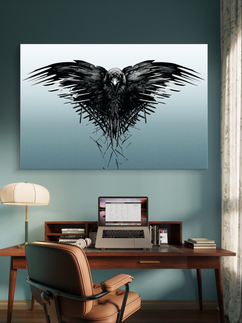 Three-Eyed Raven - Dark Surrealism Wall Art Print - Image 3