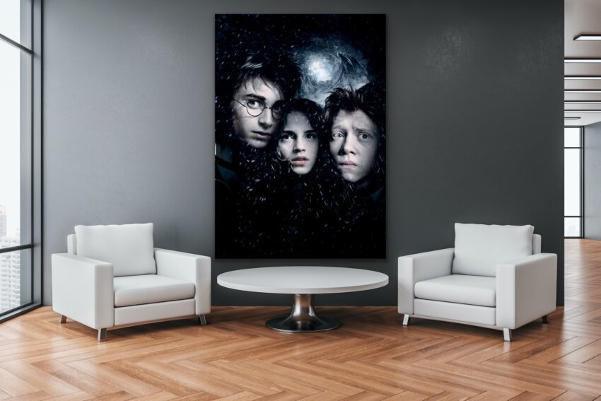 Harry, Hermione, and Ron - Dark Frost Wall Poster - Image 2