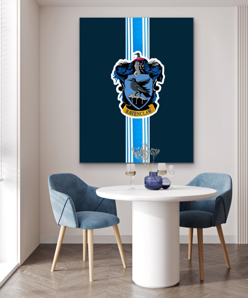 Ravenclaw Crest - Blue Wisdom Wallpaper Mural - Image 2