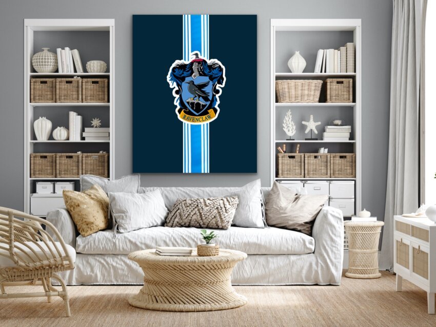 Ravenclaw Crest - Blue Wisdom Wallpaper Mural - Image 3