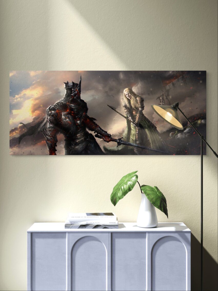 Epic Battle Knight and Warrior Wall Poster - Image 2