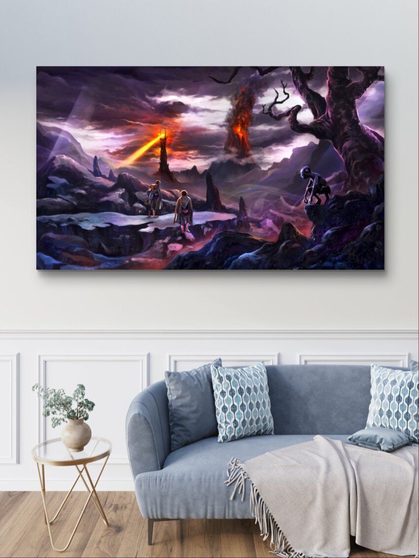 Frodo Sam Gollum Mordor Journey Wall Poster - Image 3