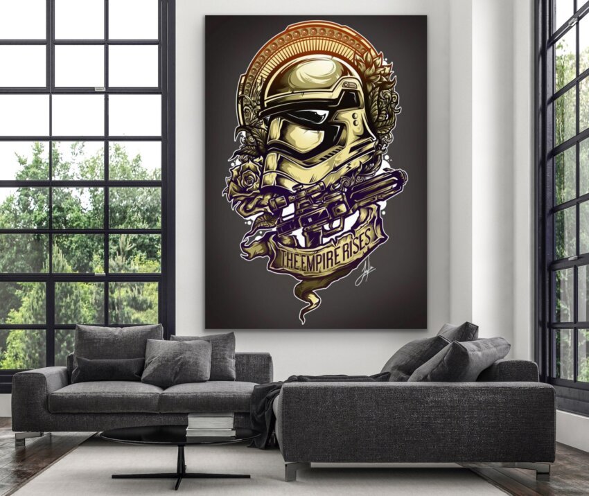 Golden Empire Rise Wall Mural - Image 3