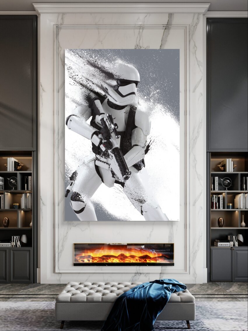 Splatter Trooper Wall Art Print - Image 3