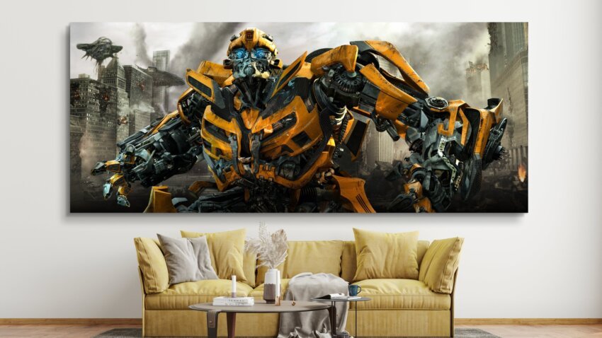 Yellow Defender Wall Canvas - Image 2