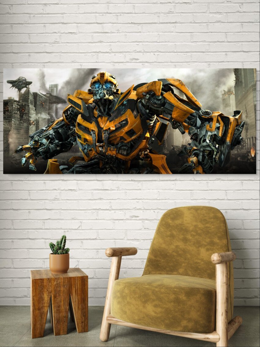 Yellow Defender Wall Canvas - Image 3