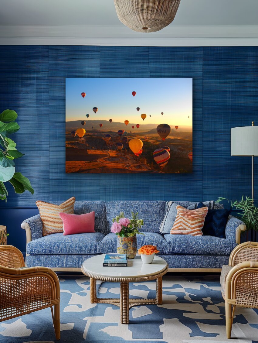 Sunrise Hot Air Balloons in Cappadocia Wall Art Print - Image 2