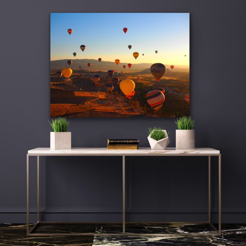 Sunrise Hot Air Balloons in Cappadocia Wall Art Print - Image 3