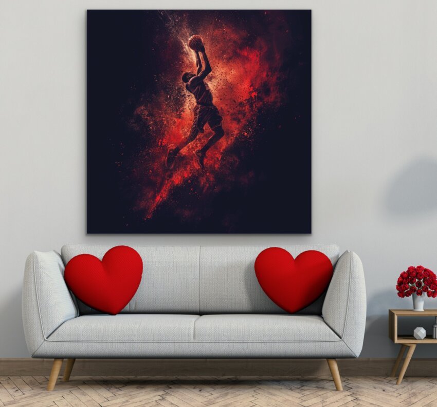 Blazing Jump Wall Art Print - Image 2