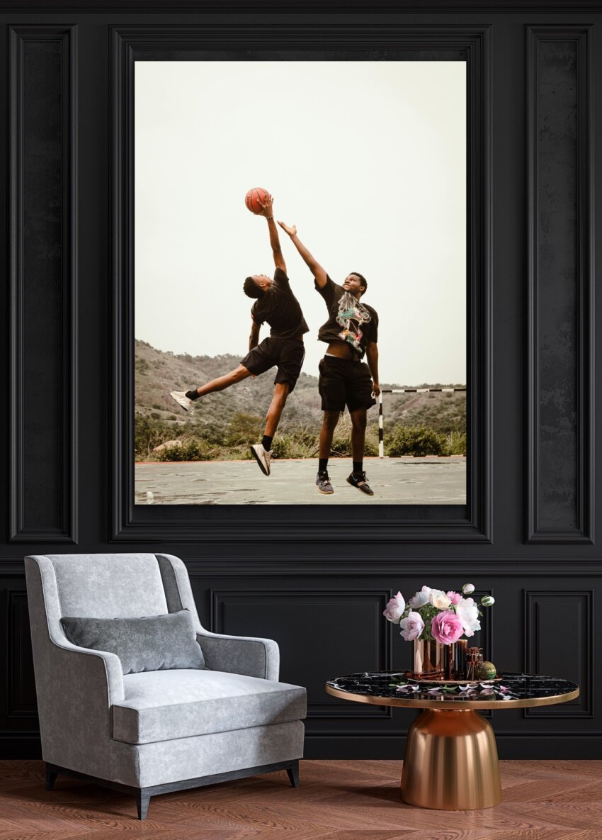 Outdoor Basketball Jump Wall Canvas - Image 3