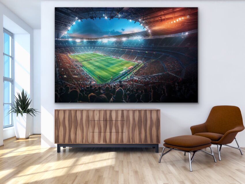 Vibrant Stadium Atmosphere Wall Art Hanging - Image 2