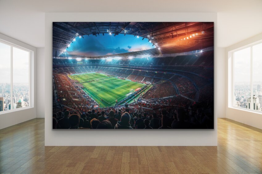 Vibrant Stadium Atmosphere Wall Art Hanging - Image 3