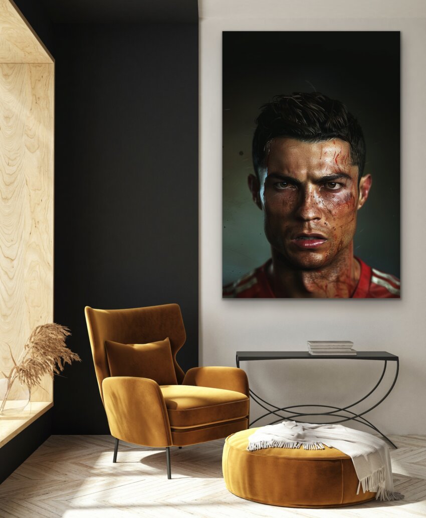 Battle-Hardened Cristiano Wall Art Print - Image 2