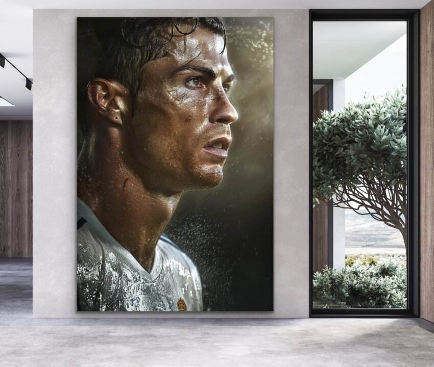 Determined Cristiano Ronaldo Wall Art Hanging - Image 2