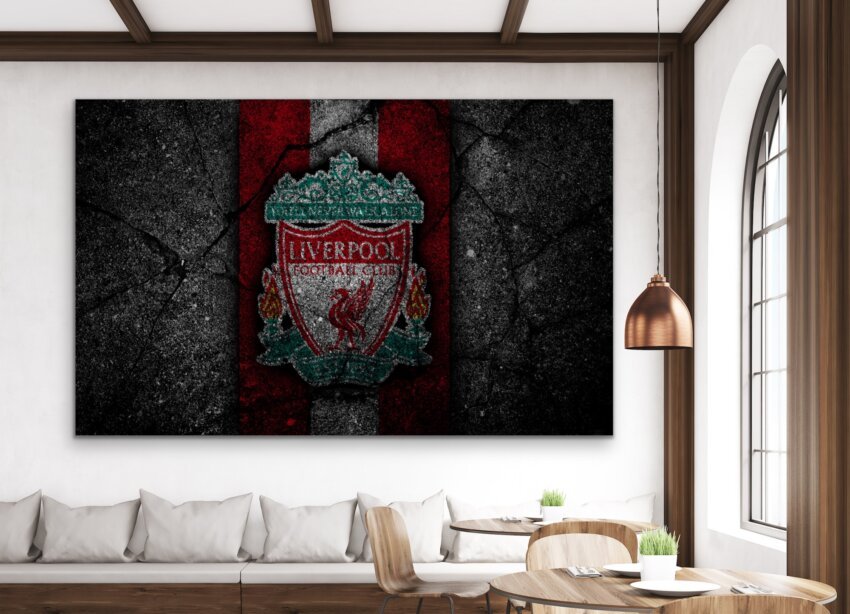 Weathered Liverpool Crest Wall Art Hanging - Image 2