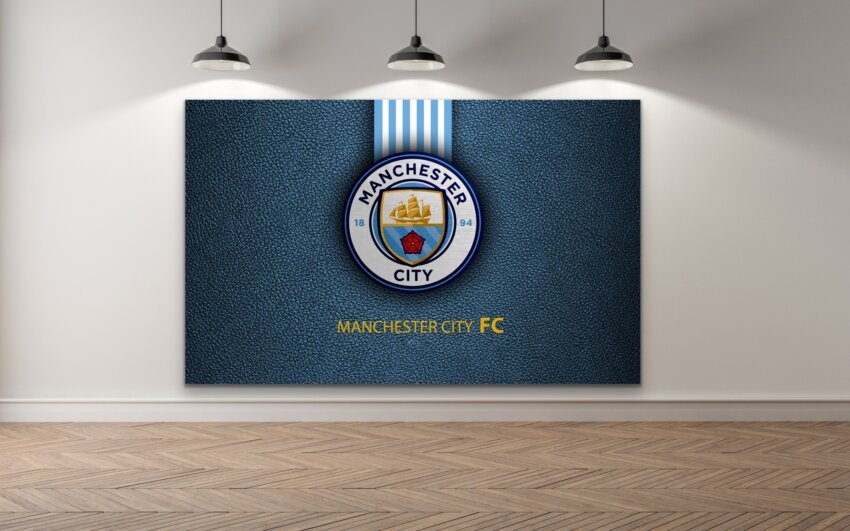 Classic Manchester City Crest Wall Poster - Image 2