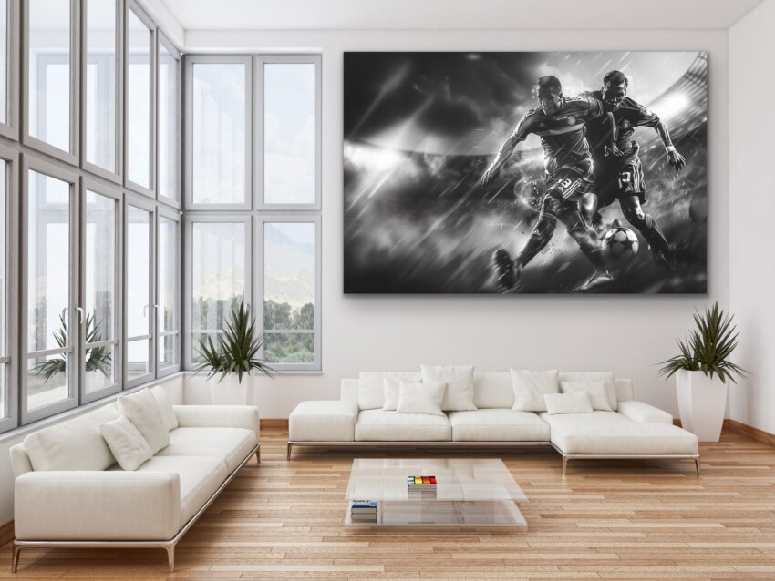 Intense Monochrome Duel Wall Mural - Image 3