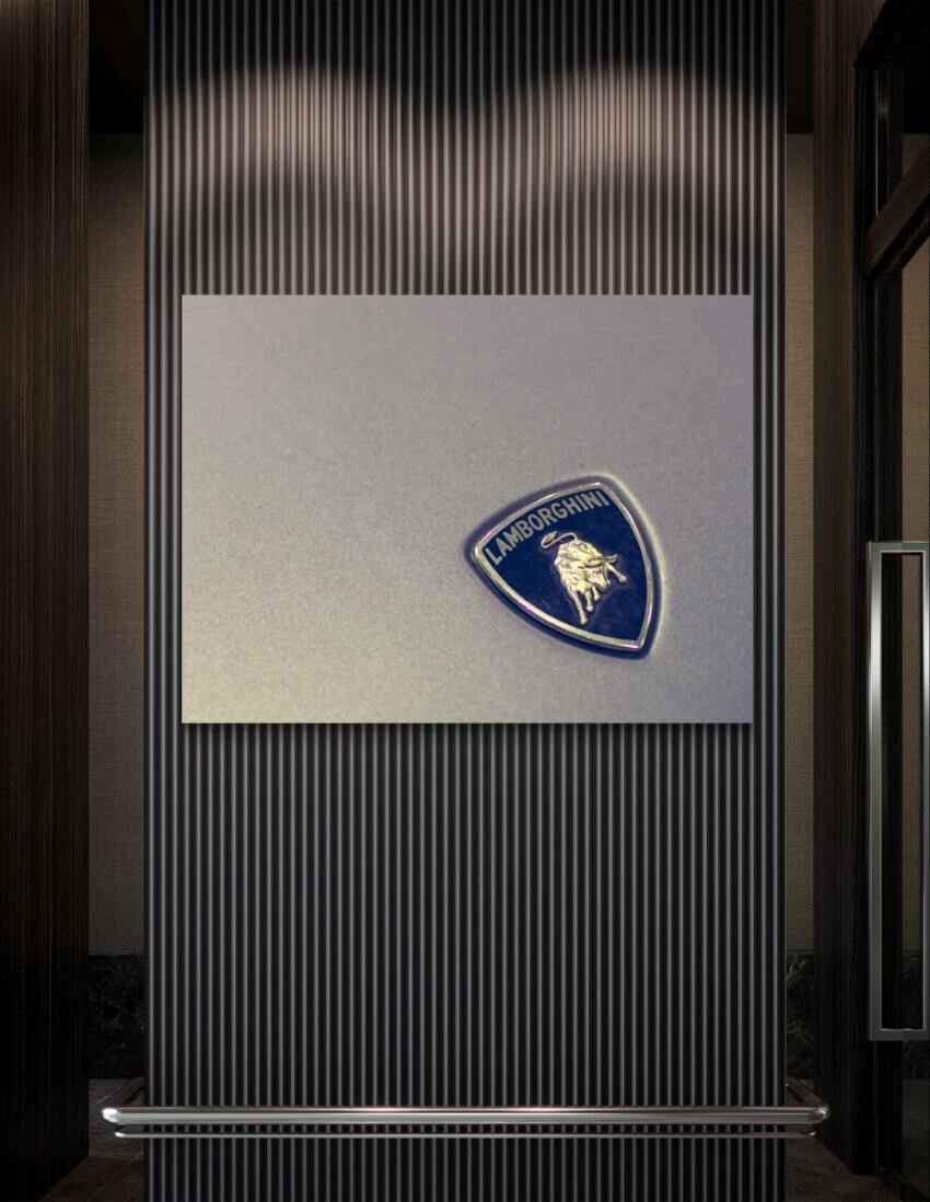 Bull's Pride: Lamborghini Emblem Wall Mural - Image 2