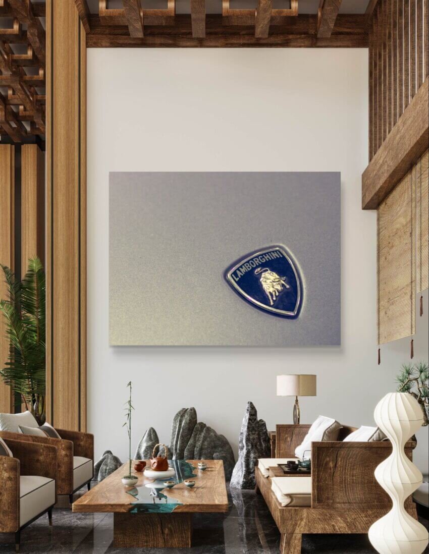 Bull's Pride: Lamborghini Emblem Wall Mural - Image 3