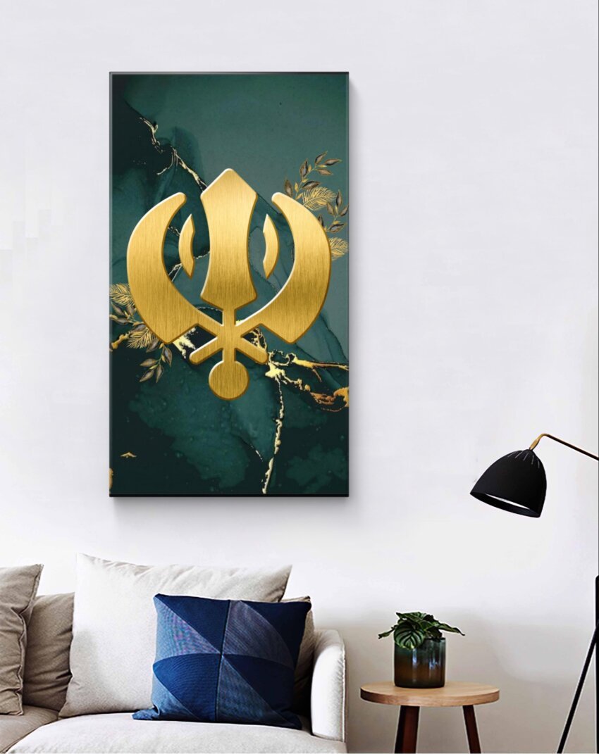 Khanda: Illuminating the Path of Courage and Faith Wallp Art Print - Image 3